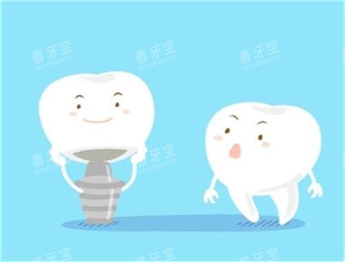 种植牙和健康牙对比图 种植牙和健康牙对比图